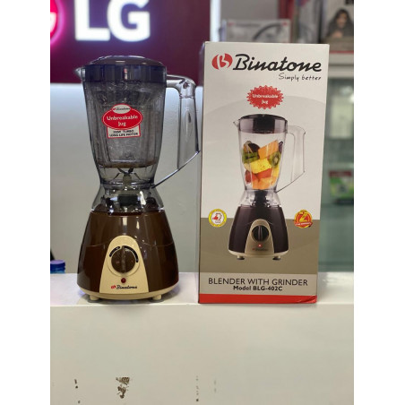 Binatone Blender - BLG-402C - 350 W - 1.5L - Marron - Garantie 12 Mois