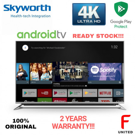 SKYWORTH 55" SMART ANDROID TV 4K Garantie 24 mois