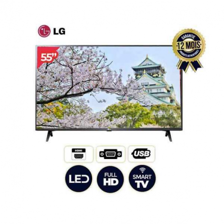 TV Smart 55 pouce LG - 55UN7340PVC - HDR - 4K TV WebOS Smart ThinQ AI -12 Mois