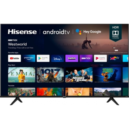 TV Hisense - 65" Class A6G Series LED 4K UHD Smart Android TV 3 mois
