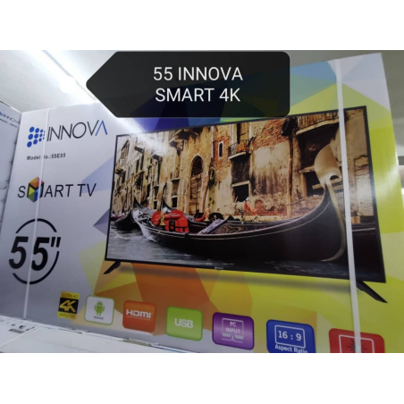 Smart TV LED 4K INNOVA 55" 55S2 - Full HD - Noir - garantie 03 Mois