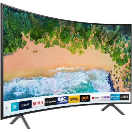 Smart TV Wifi  55 pouces incurvée UHD 4K Starsat - 6mois