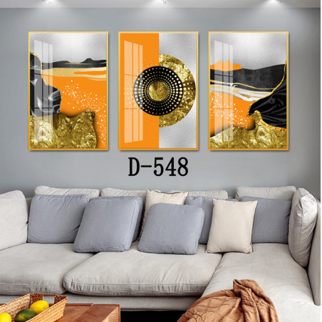D-548- Tableau de décoration de Luxe 3 jeux