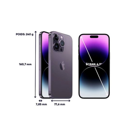 iPhone 14 pro max - 256 + 6 Go - 4323mAh - Occasion