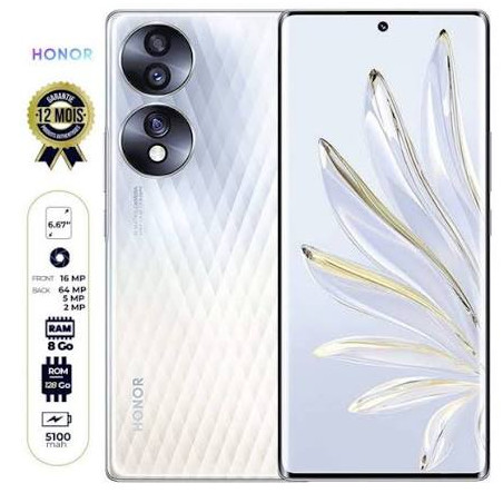 HONOR 70 Lite - 128 + 6 GB - 5000mAH - 13mois