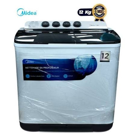 Machine à Laver Semi - Automatique 12Kg -  MIDEA - MT100W120 - 13 mois