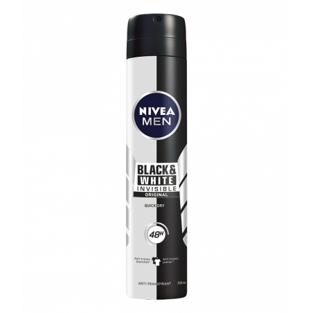 Déo Spray Black&White invisible 48h